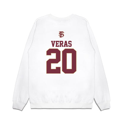 FSU - NCAA Baseball : Genson Veras - USA Premium Crewneck Sweatshirt-1
