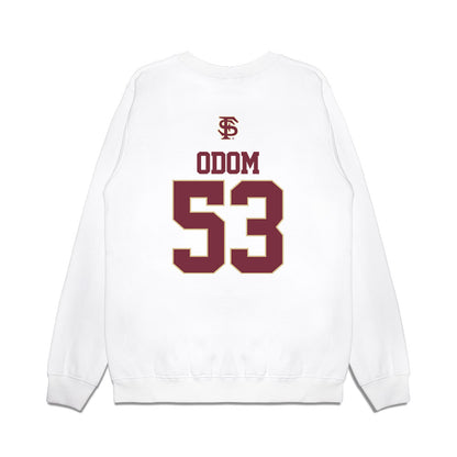 FSU - NCAA Baseball : Cam Odom - USA Premium Crewneck Sweatshirt-1