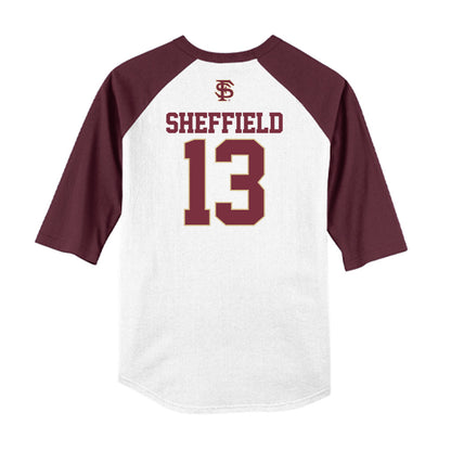FSU - NCAA Baseball : Noah Sheffield - USA Raglan Shirt-1