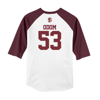 FSU - NCAA Baseball : Cam Odom - USA Raglan Shirt-1