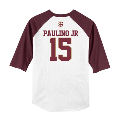 FSU - NCAA Baseball : Kelvyn Paulino Jr - USA Raglan Shirt-1