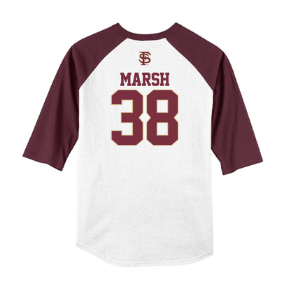 FSU - NCAA Baseball : Clancy Marsh - USA Raglan Shirt-1