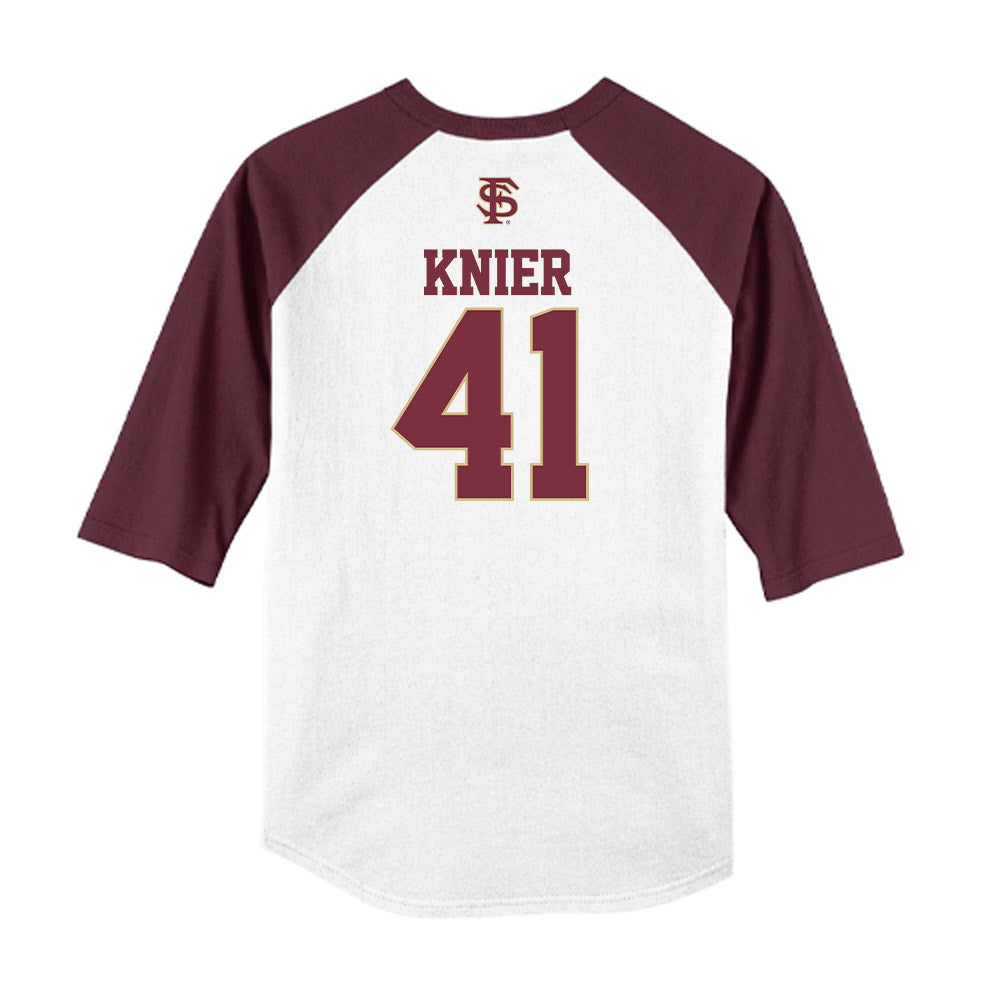 FSU - NCAA Baseball : Chris Knier - USA Raglan Shirt-1