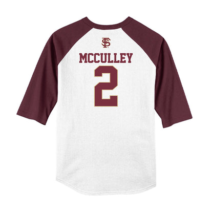 FSU - NCAA Baseball : Carter McCulley - USA Raglan Shirt-1