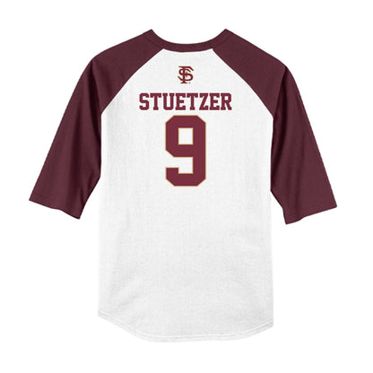 FSU - NCAA Baseball : John Stuetzer - USA Raglan Shirt-1