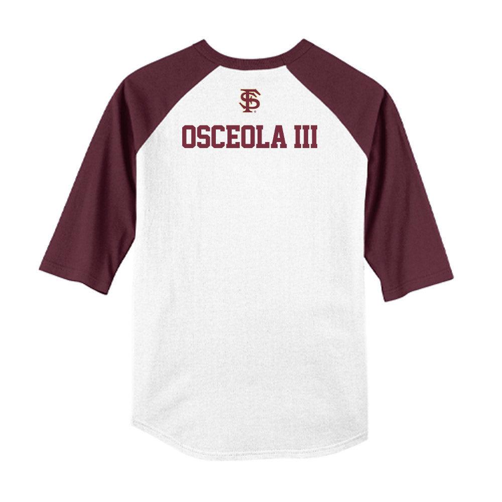 FSU - NCAA Baseball : OB Osceola III - USA Raglan Shirt-1