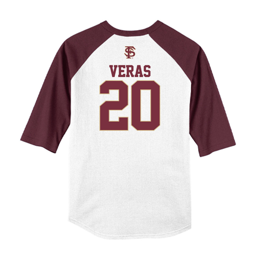 FSU - NCAA Baseball : Genson Veras - USA Raglan Shirt-1