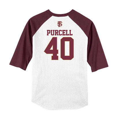 FSU - NCAA Baseball : Brodie Purcell - USA Raglan Shirt-1