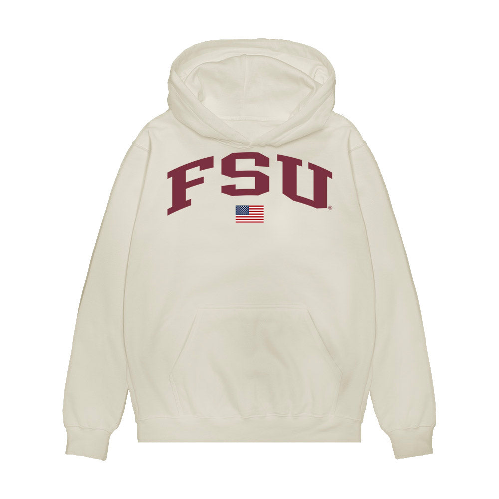 FSU - NCAA Baseball : Trey Beard - USA Premium Hooded Sweatshirt-0