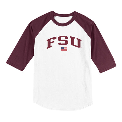 FSU - NCAA Baseball : Jake Echols - USA Raglan Shirt-0