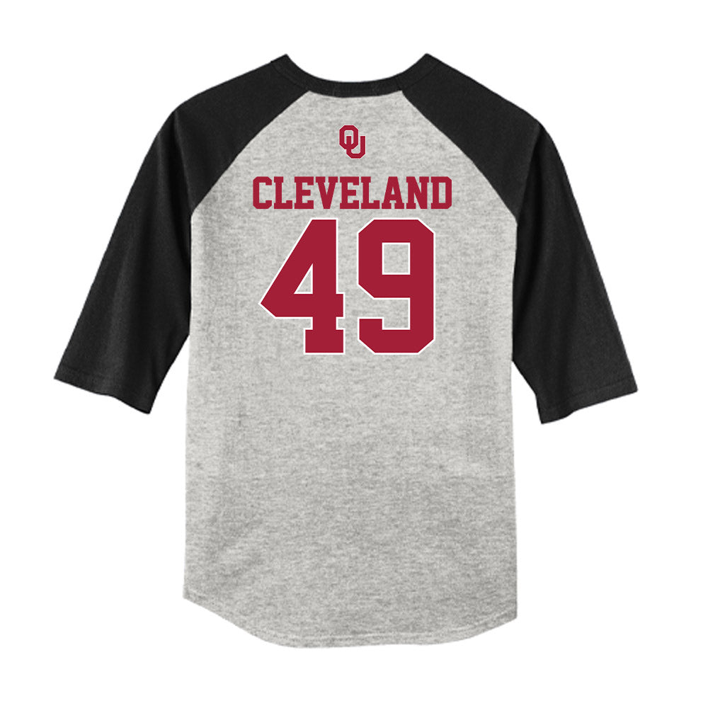 Oklahoma - NCAA Baseball : Jackson Cleveland - USA Raglan Shirt-1