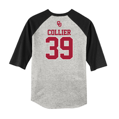 Oklahoma - NCAA Baseball : Trent Collier - USA Raglan Shirt-1