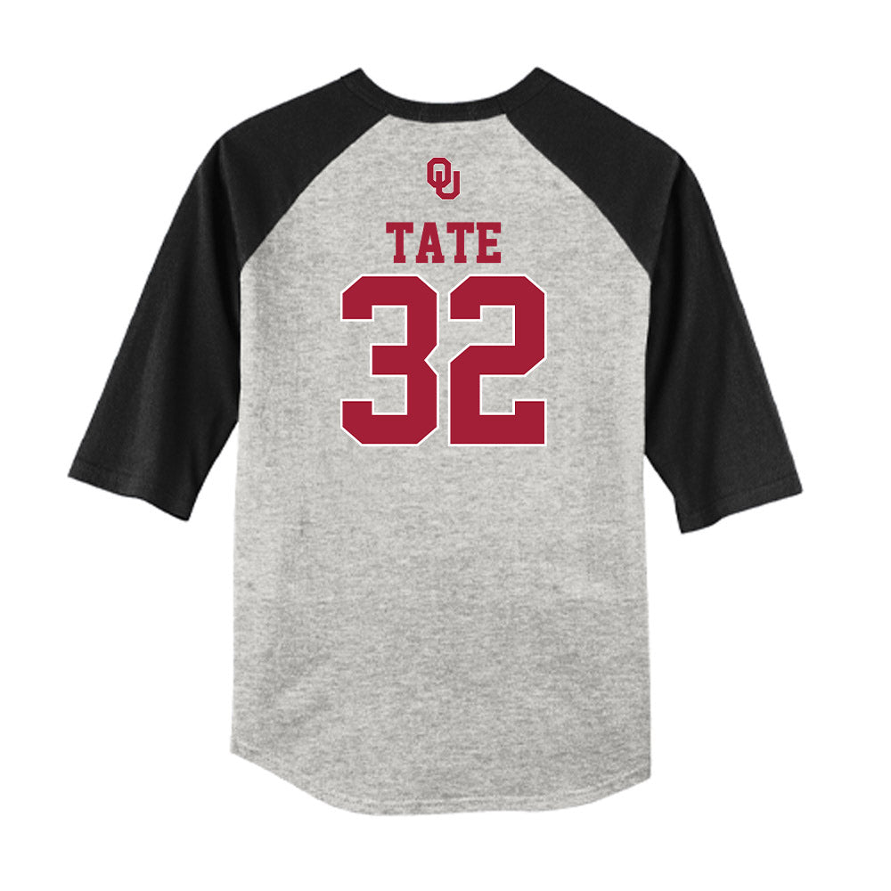 Oklahoma - NCAA Baseball : Dylan Tate - USA Raglan Shirt-1