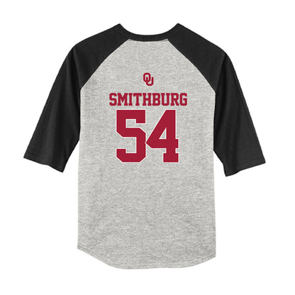 Oklahoma - NCAA Baseball : Nate Smithburg - USA Youth Raglan T-Shirt-1