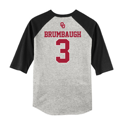 Oklahoma - NCAA Baseball : Cayden Brumbaugh - USA Raglan Shirt-1