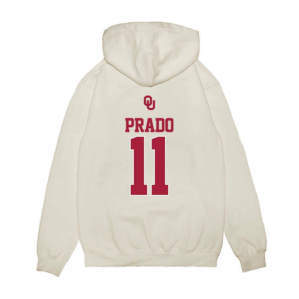Oklahoma - NCAA Baseball : Gerardo Prado - USA Premium Hooded Sweatshirt-1