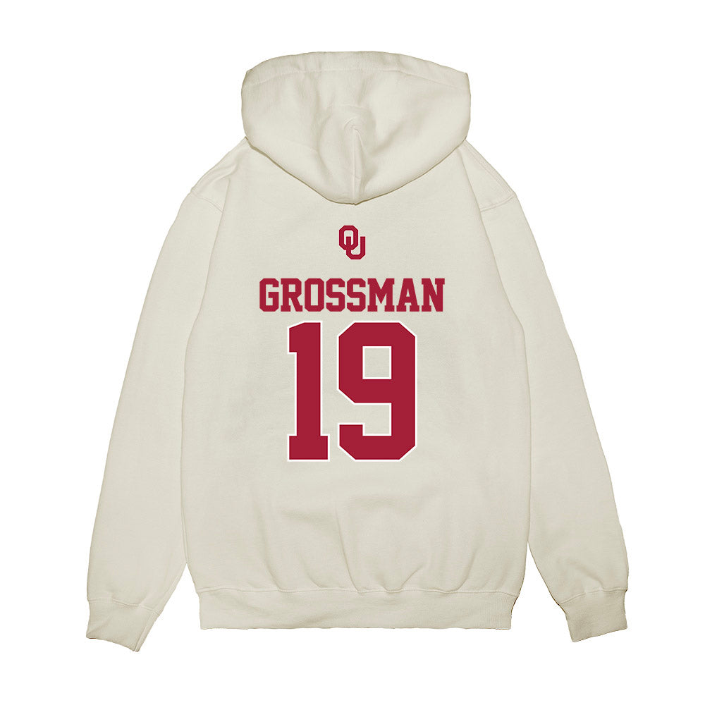 Oklahoma - NCAA Baseball : Jaxon Grossman - USA Premium Hooded Sweatshirt-1