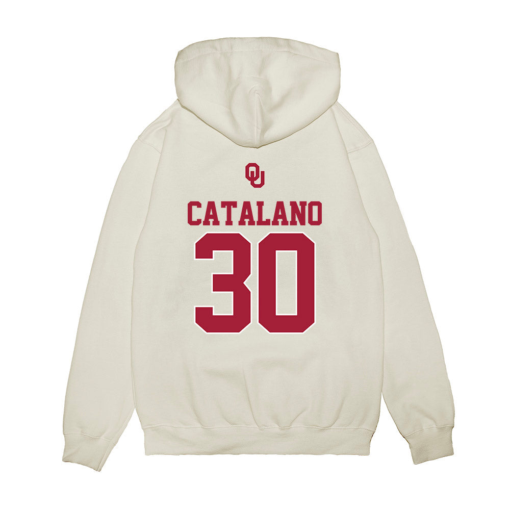 Oklahoma - NCAA Baseball : Michael Catalano - USA Premium Hooded Sweatshirt-1