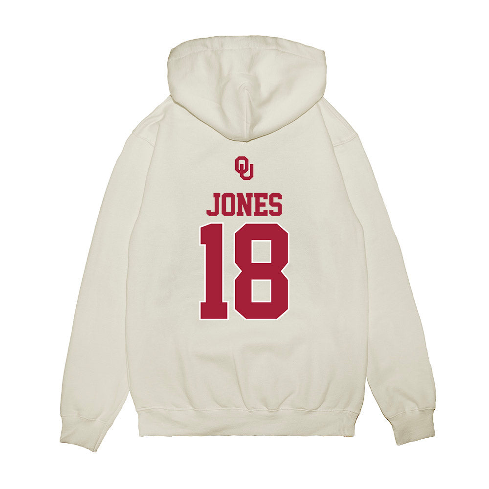 Oklahoma - NCAA Baseball : Gavyn Jones - USA Premium Hooded Sweatshirt-1