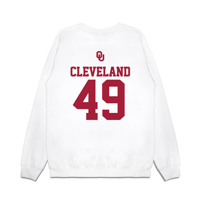 Oklahoma - NCAA Baseball : Jackson Cleveland - USA Premium Crewneck Sweatshirt-1