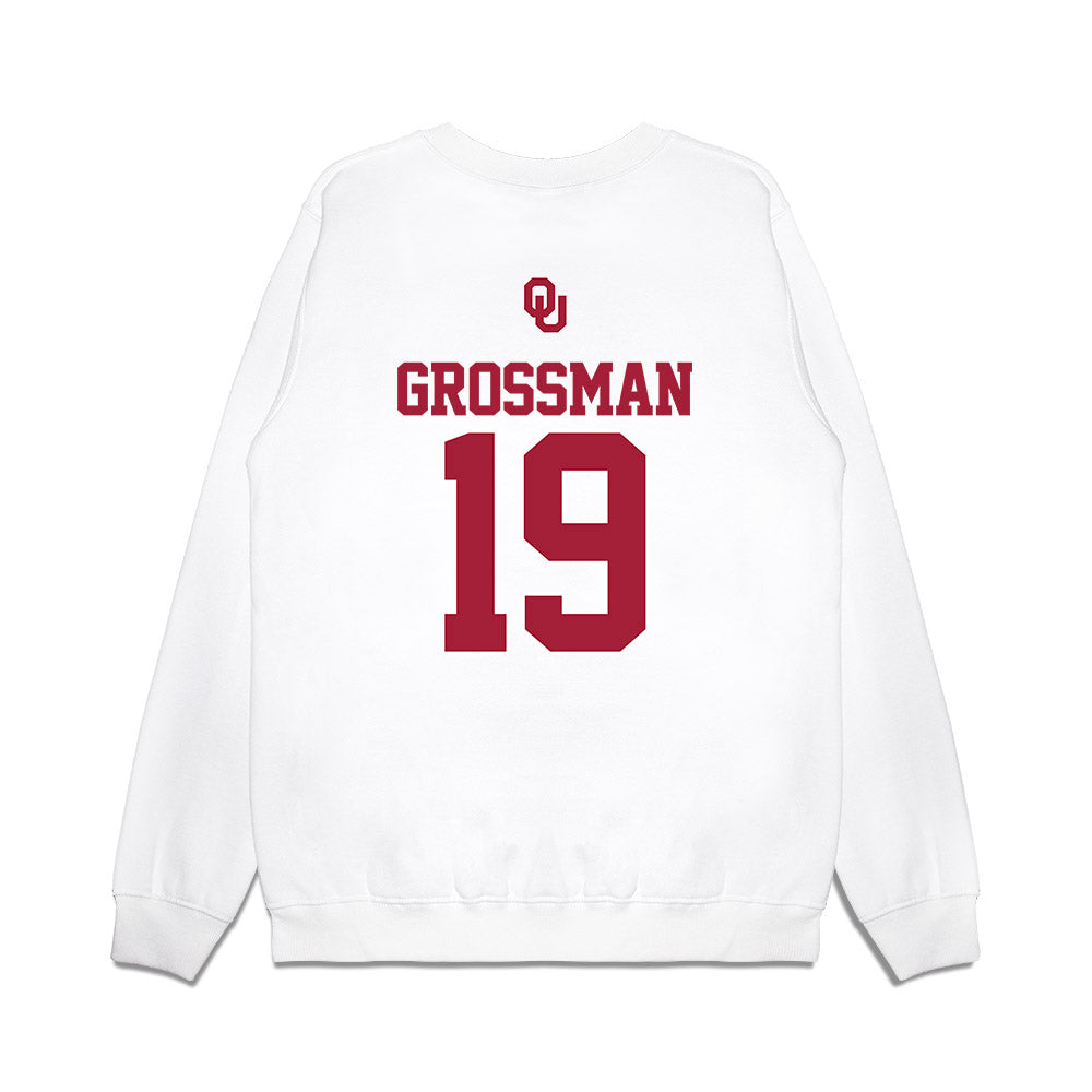 Oklahoma - NCAA Baseball : Jaxon Grossman - USA Premium Crewneck Sweatshirt-1
