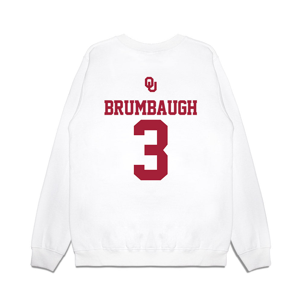 Oklahoma - NCAA Baseball : Cayden Brumbaugh - USA Premium Crewneck Sweatshirt-1