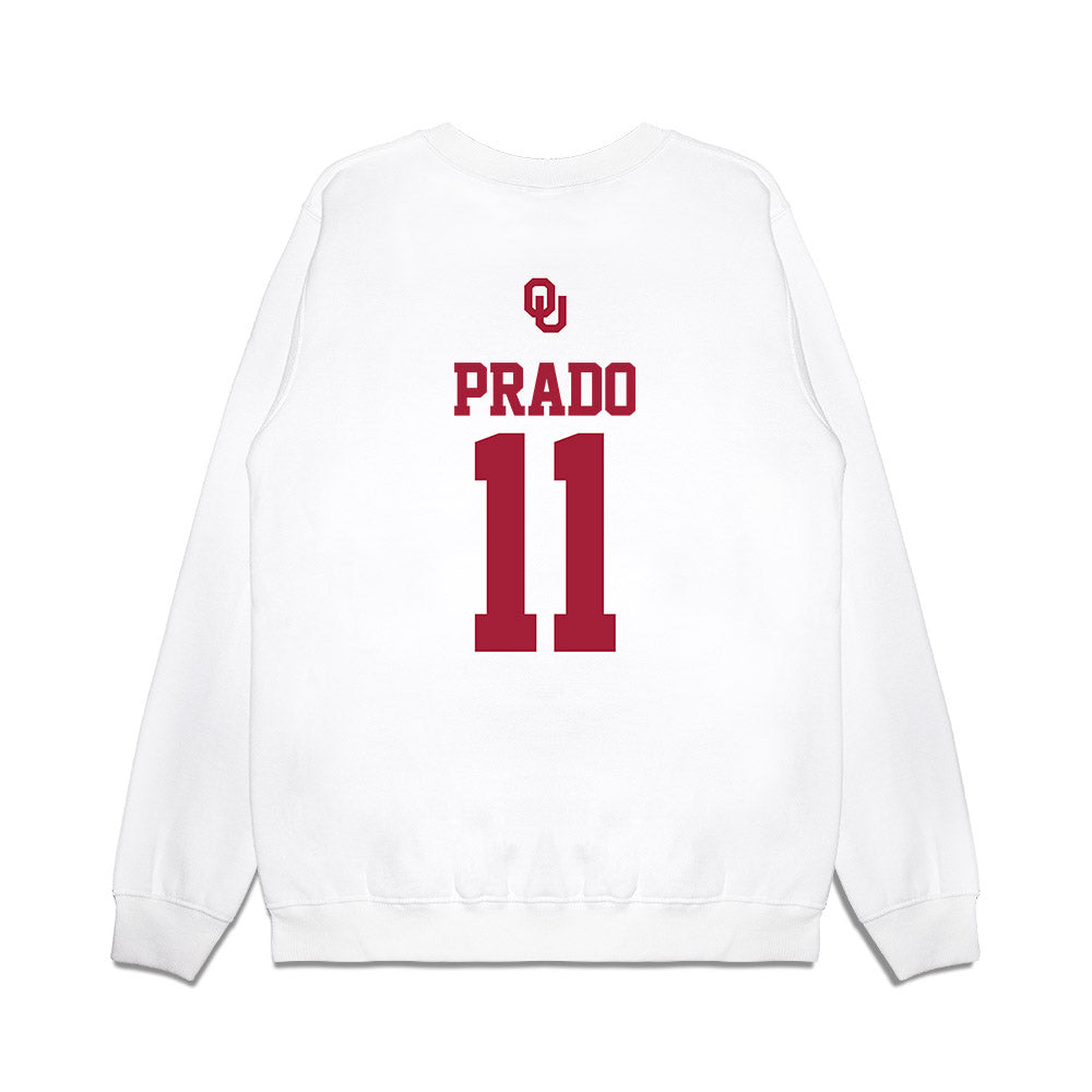 Oklahoma - NCAA Baseball : Gerardo Prado - USA Premium Crewneck Sweatshirt-1