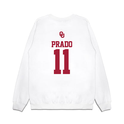 Oklahoma - NCAA Baseball : Gerardo Prado - USA Premium Crewneck Sweatshirt-1