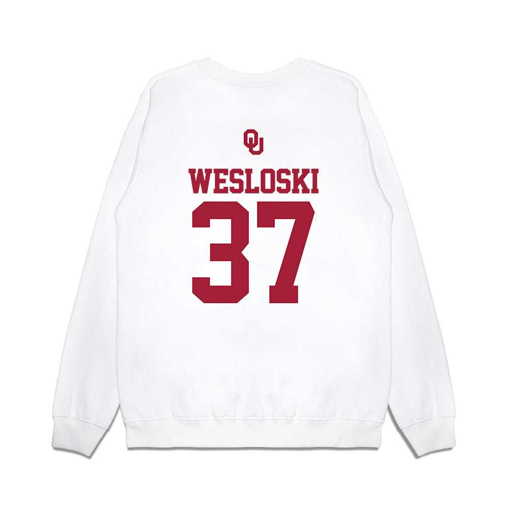 Oklahoma - NCAA Baseball : Nick Wesloski - USA Premium Crewneck Sweatshirt-1