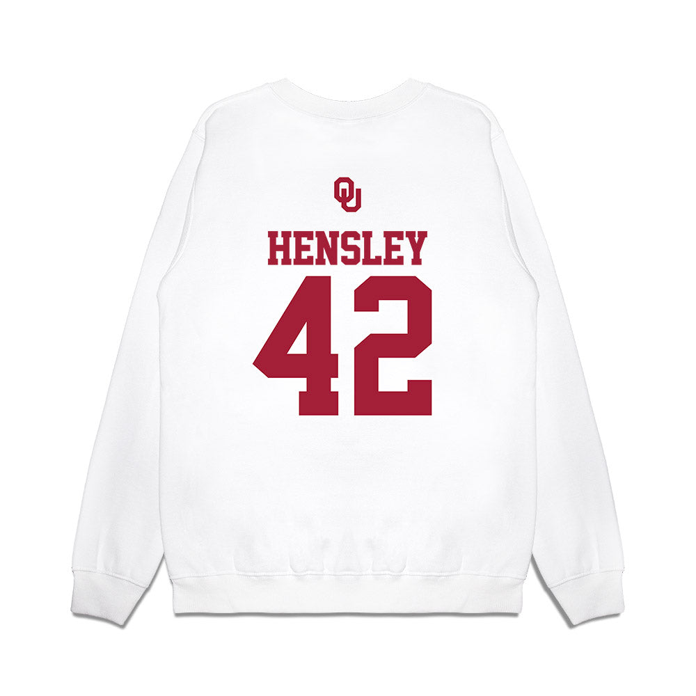 Oklahoma - NCAA Baseball : Reid Hensley - USA Premium Crewneck Sweatshirt-1