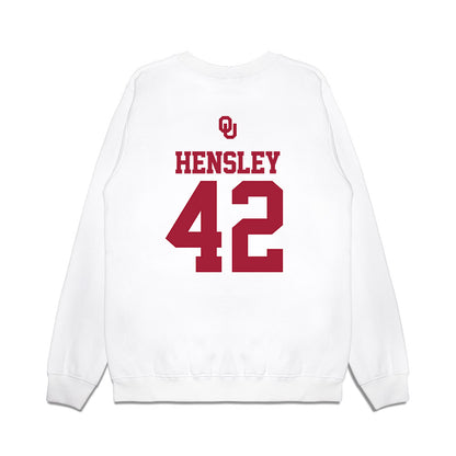 Oklahoma - NCAA Baseball : Reid Hensley - USA Premium Crewneck Sweatshirt-1