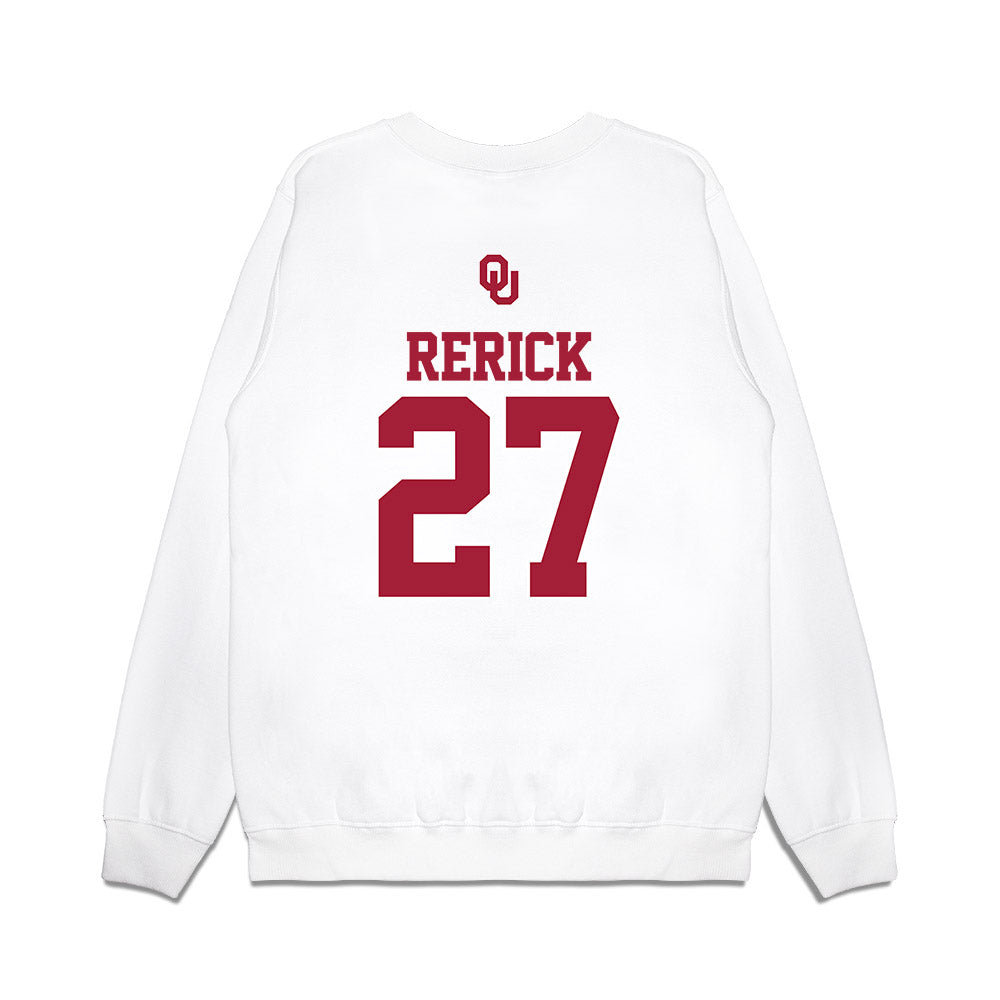 Oklahoma - NCAA Baseball : Drew Rerick - USA Premium Crewneck Sweatshirt-1