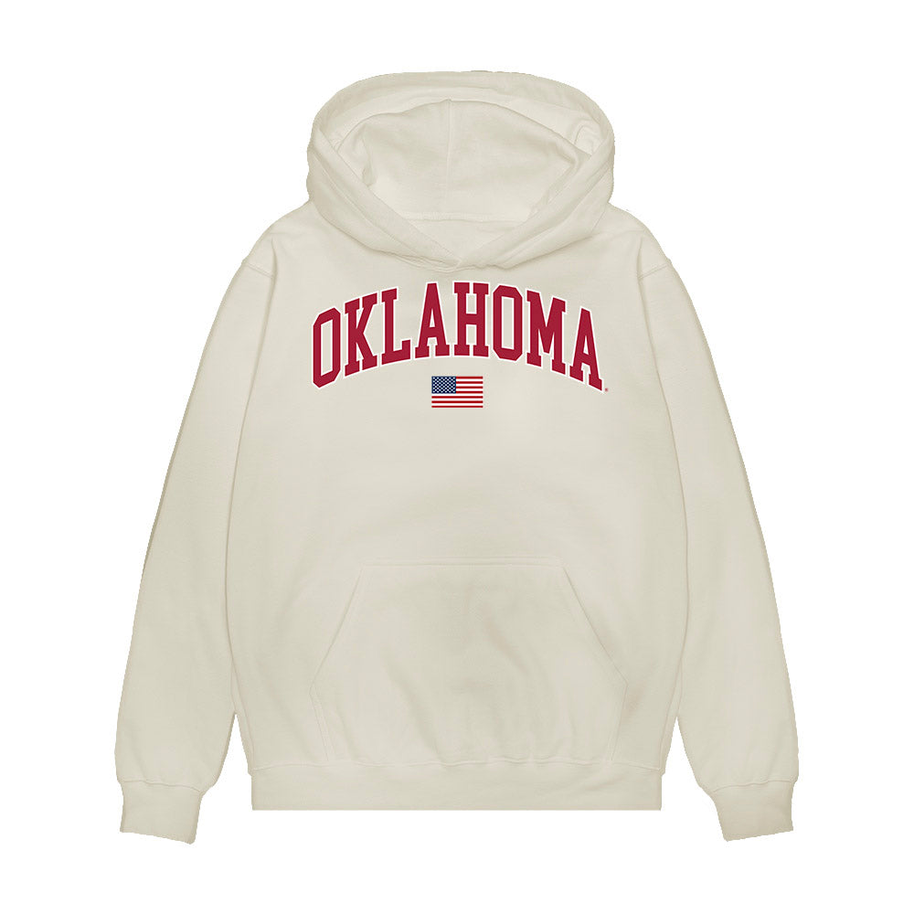 Oklahoma - NCAA Baseball : Myles Davis - USA Premium Hooded Sweatshirt-0