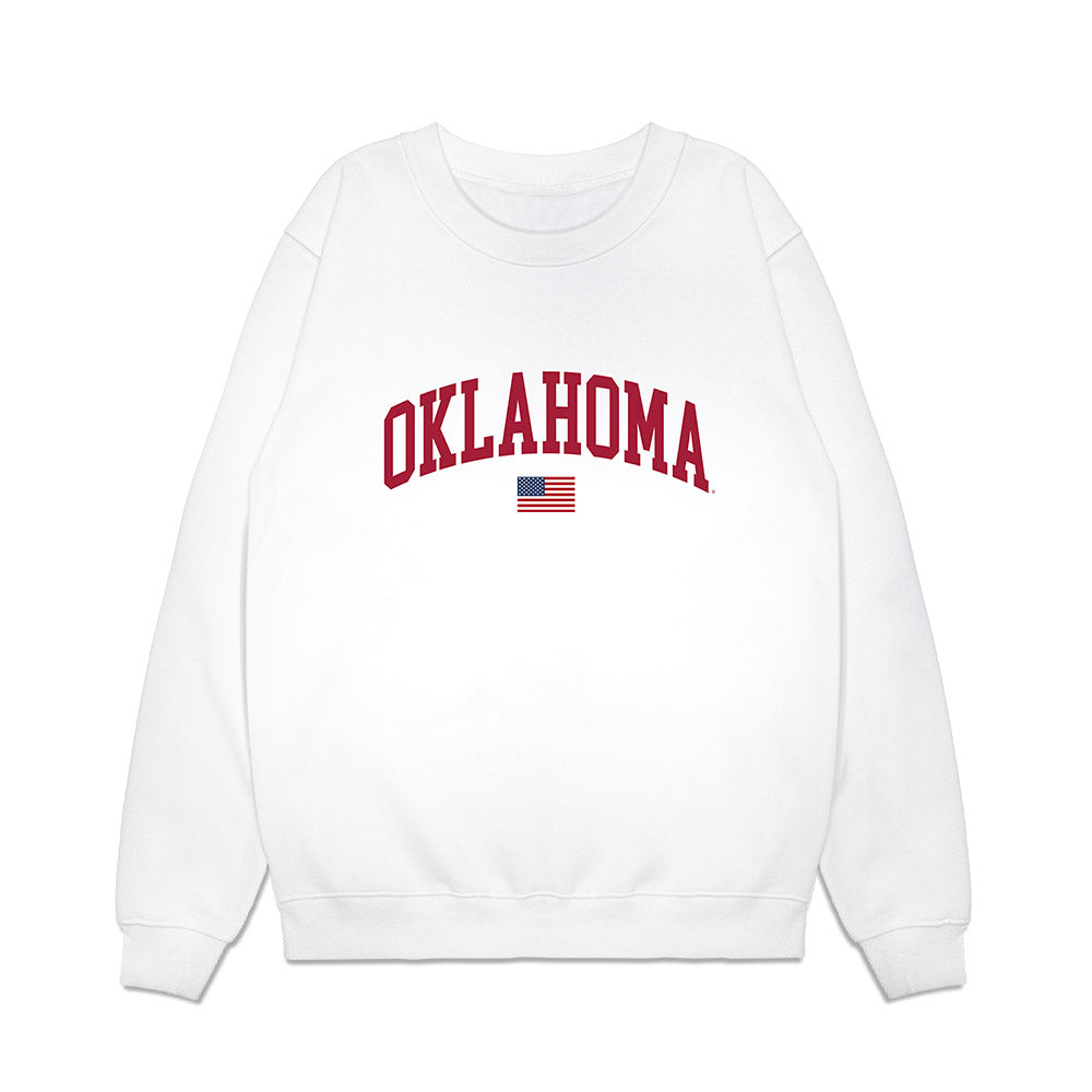 Oklahoma - NCAA Baseball : Gerardo Prado - USA Premium Crewneck Sweatshirt-0
