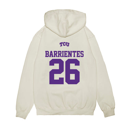 TCU - NCAA Baseball : Aiden Barrientes - USA Raglan Premium Hooded Sweatshirt-1