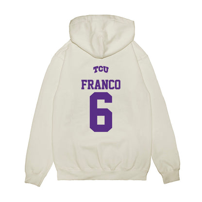 TCU - NCAA Baseball : Noah Franco - USA Raglan Premium Hooded Sweatshirt-1