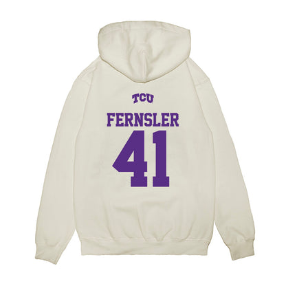 TCU - NCAA Baseball : Uli Fernsler - USA Raglan Premium Hooded Sweatshirt-1