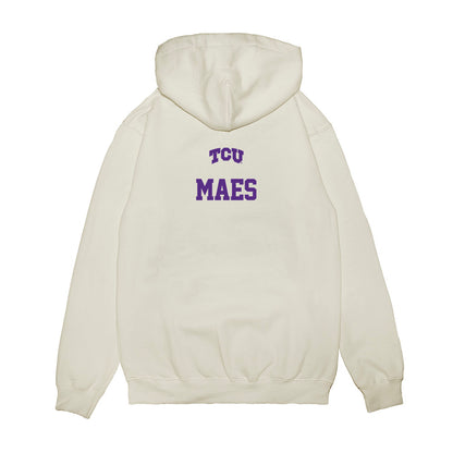 TCU - NCAA Baseball : Bammer Maes - USA Raglan Premium Hooded Sweatshirt-1