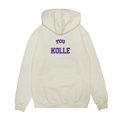 TCU - NCAA Baseball : Kason Kolle - USA Raglan Premium Hooded Sweatshirt-1