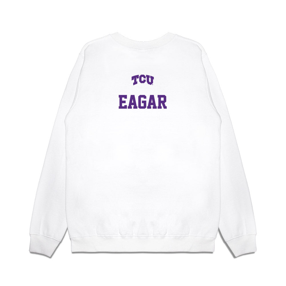 TCU - NCAA Baseball : Caleb Eagar - USA Raglan Premium Crewneck Sweatshirt-1