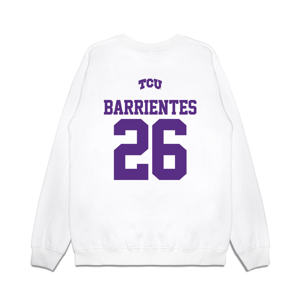 TCU - NCAA Baseball : Aiden Barrientes - USA Raglan Premium Crewneck Sweatshirt-1