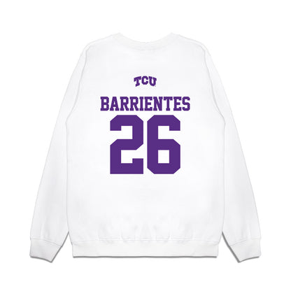 TCU - NCAA Baseball : Aiden Barrientes - USA Raglan Premium Crewneck Sweatshirt-1