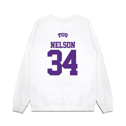 TCU - NCAA Baseball : Cade Nelson - USA Raglan Premium Crewneck Sweatshirt-1