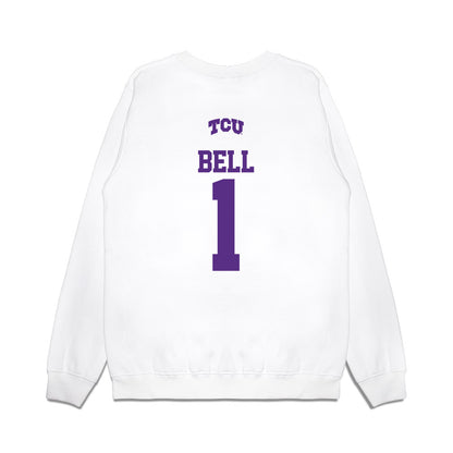 TCU - NCAA Baseball : James Bell - USA Raglan Premium Crewneck Sweatshirt-1