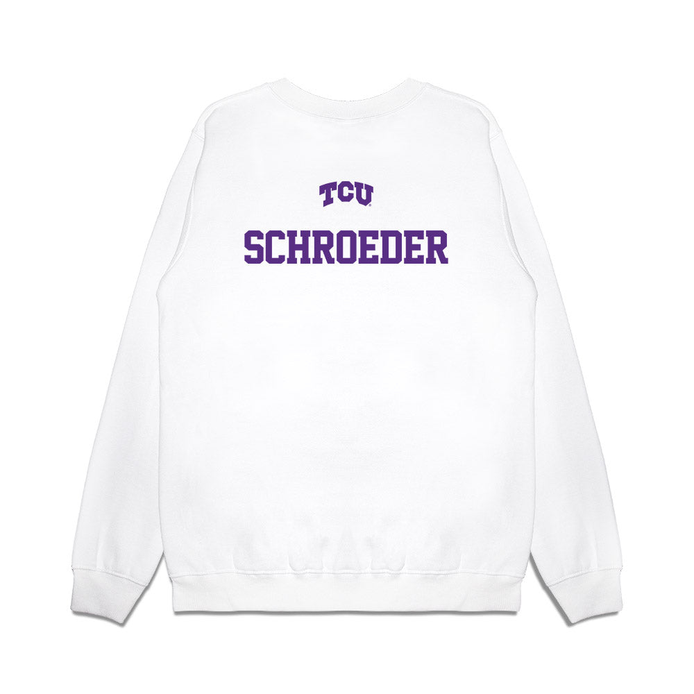 TCU - NCAA Baseball : Ben Schroeder - USA Raglan Premium Crewneck Sweatshirt-1