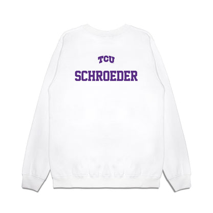 TCU - NCAA Baseball : Ben Schroeder - USA Raglan Premium Crewneck Sweatshirt-1