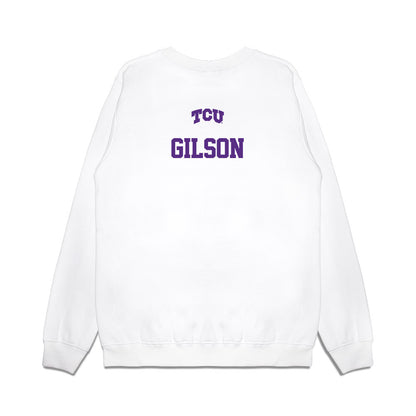 TCU - NCAA Baseball : George Gilson - USA Raglan Premium Crewneck Sweatshirt-1