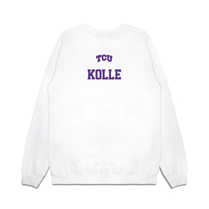 TCU - NCAA Baseball : Kason Kolle - USA Raglan Premium Crewneck Sweatshirt-1