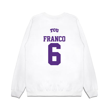 TCU - NCAA Baseball : Noah Franco - USA Raglan Premium Crewneck Sweatshirt-1