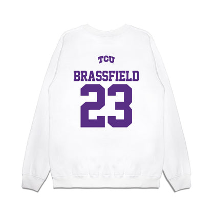 TCU - NCAA Baseball : Mason Brassfield - USA Raglan Premium Crewneck Sweatshirt-1